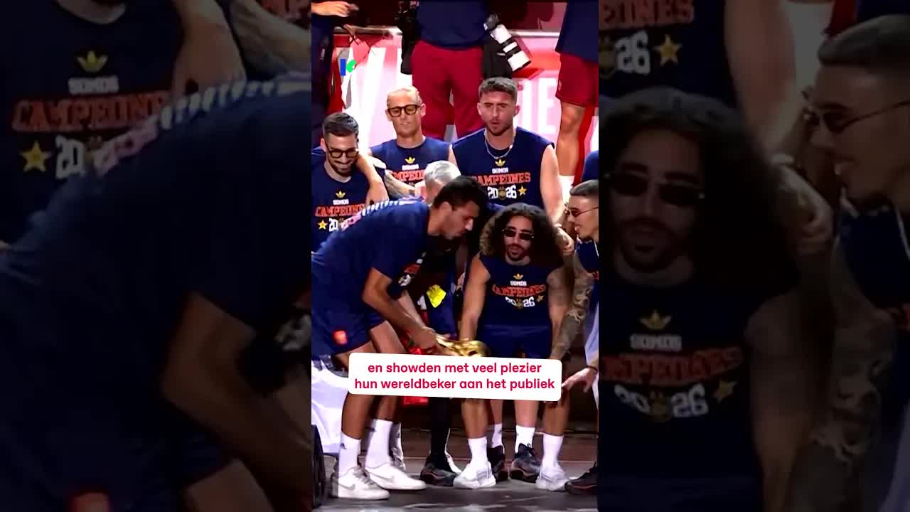 Spanje viert wereldkampioenschapvoetbal