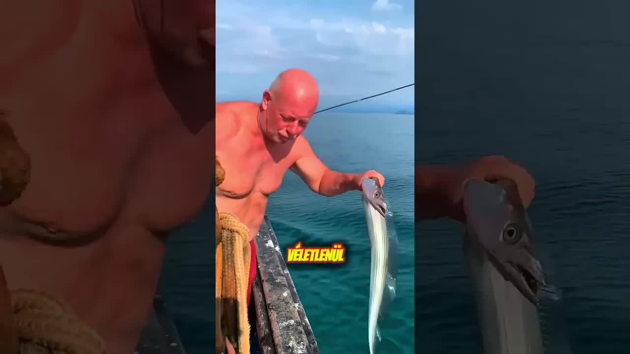 A halász furcsa halat fogott ki