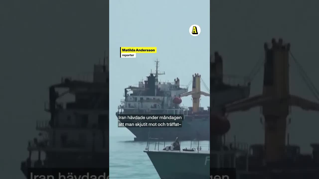 Iran skickar missiler mot amerikanska fartyg