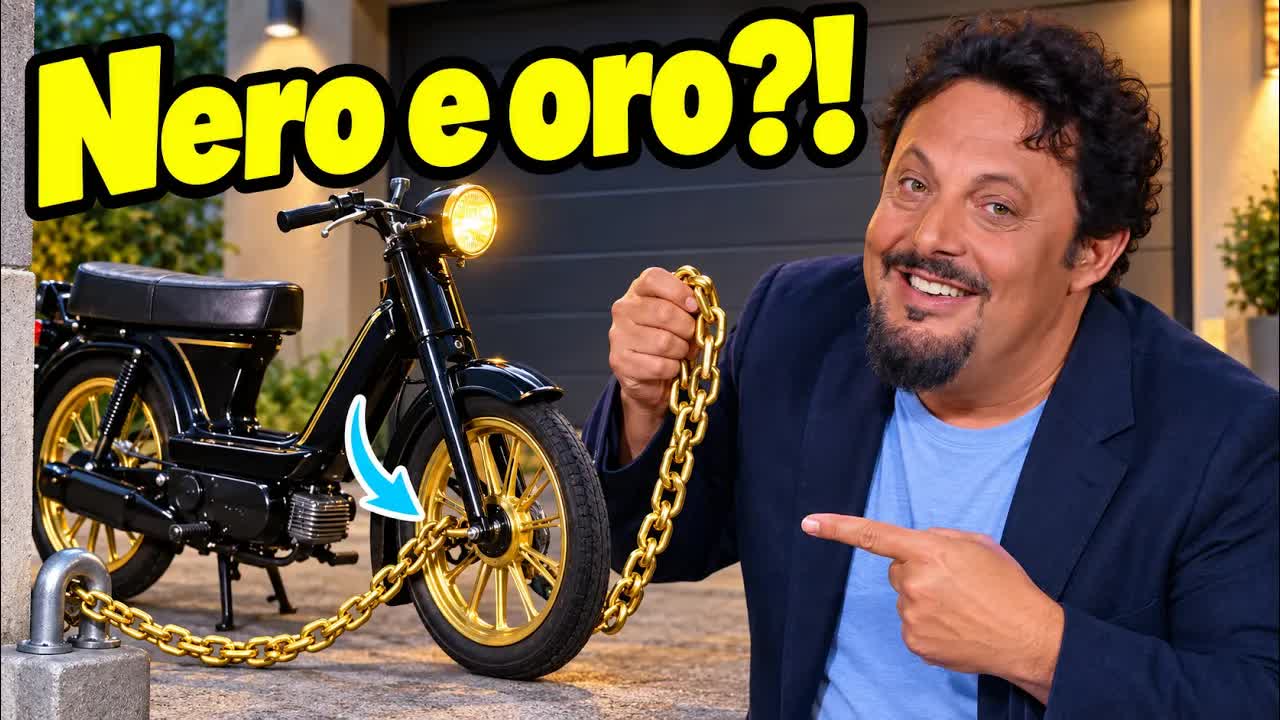 Enrico Brignano racconta il suo motorino nero e oro