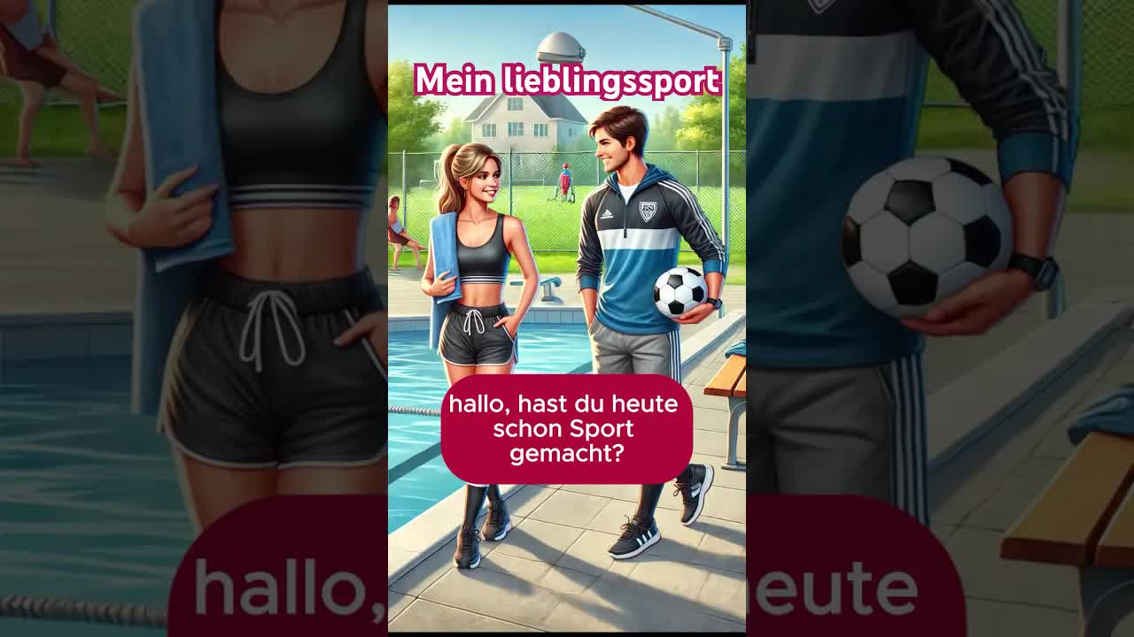 Sport im Alltag: Fußball und Schwimmen diskutieren