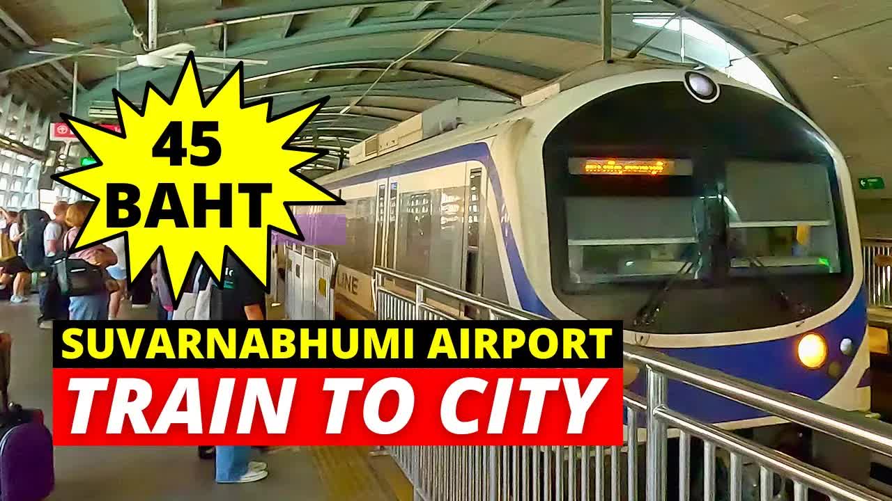 Bangkok airport train to city step-by-step guide
