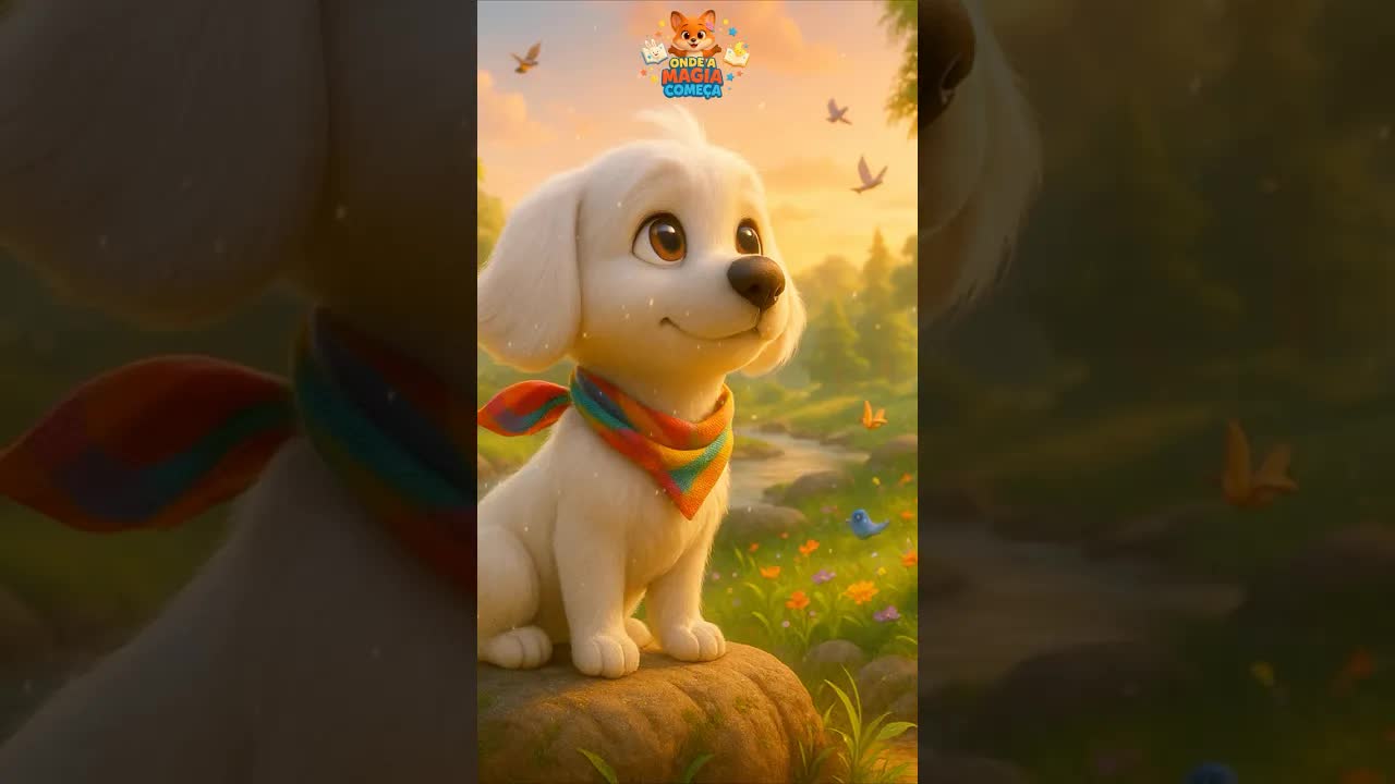 A história do cachorrinho Bidu na floresta