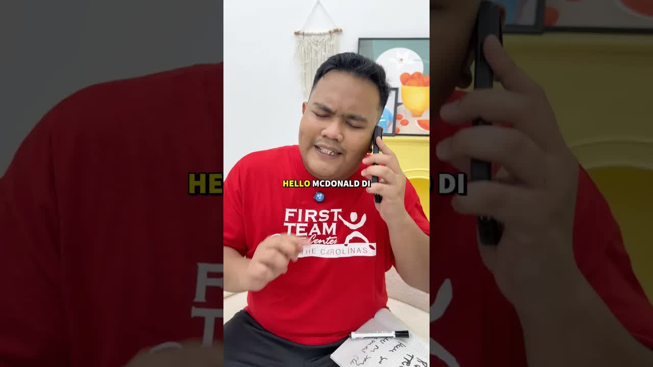 Adik Order McDonald's Sendiri