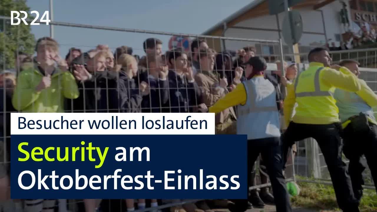 Oktoberfest-Einlass: Sicherheitsteam regelt Menschenstrom
