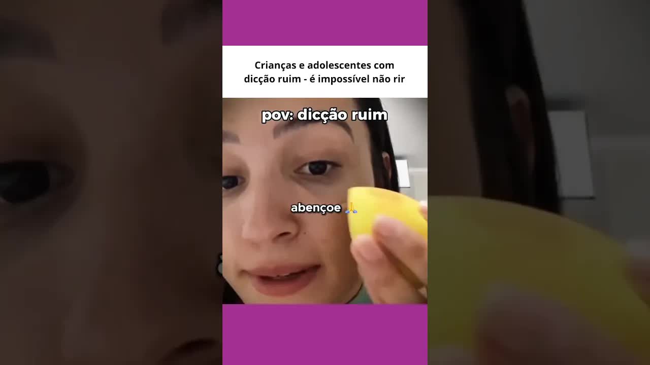 Crianças com dicção ruim causam riso