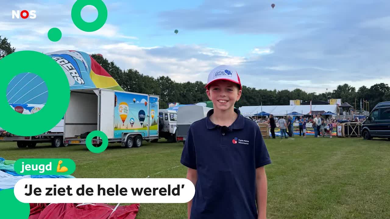 Foppe helpt bij de Friese Ballonfeesten