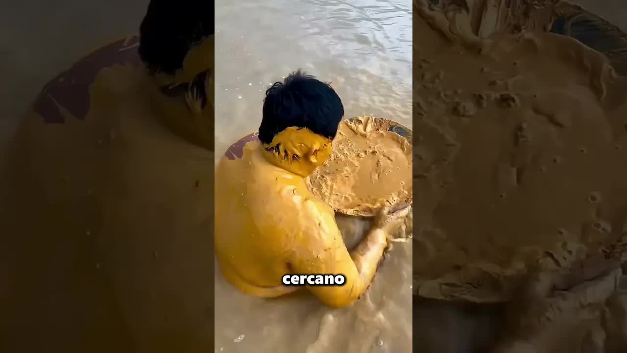 Un hombre encuentra oro en el barro