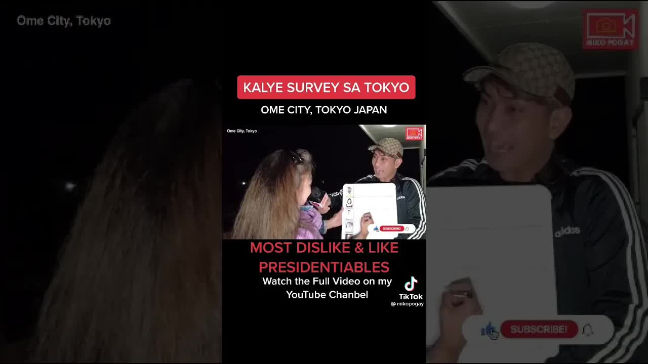 Kalye survey sa mga kandidato sa pagkapangulo