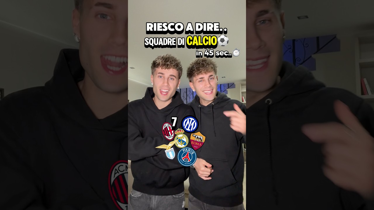 Sfida: Nominare 26 Squadre di Calcio in 45 Secondi