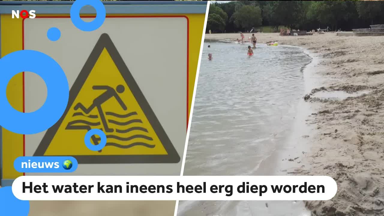 Gevaar bij zwemplekken door droogte