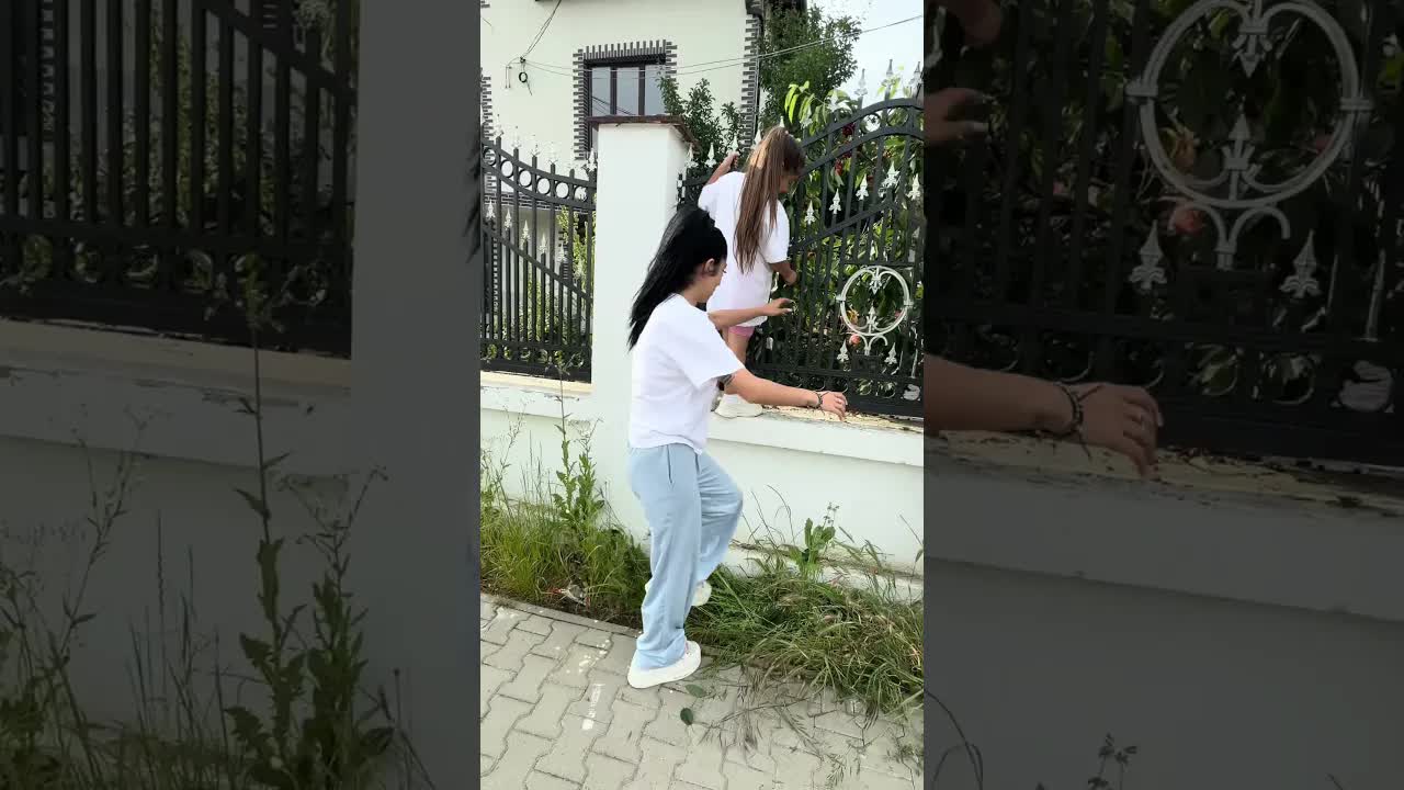 Copiii fură cireșe din copac