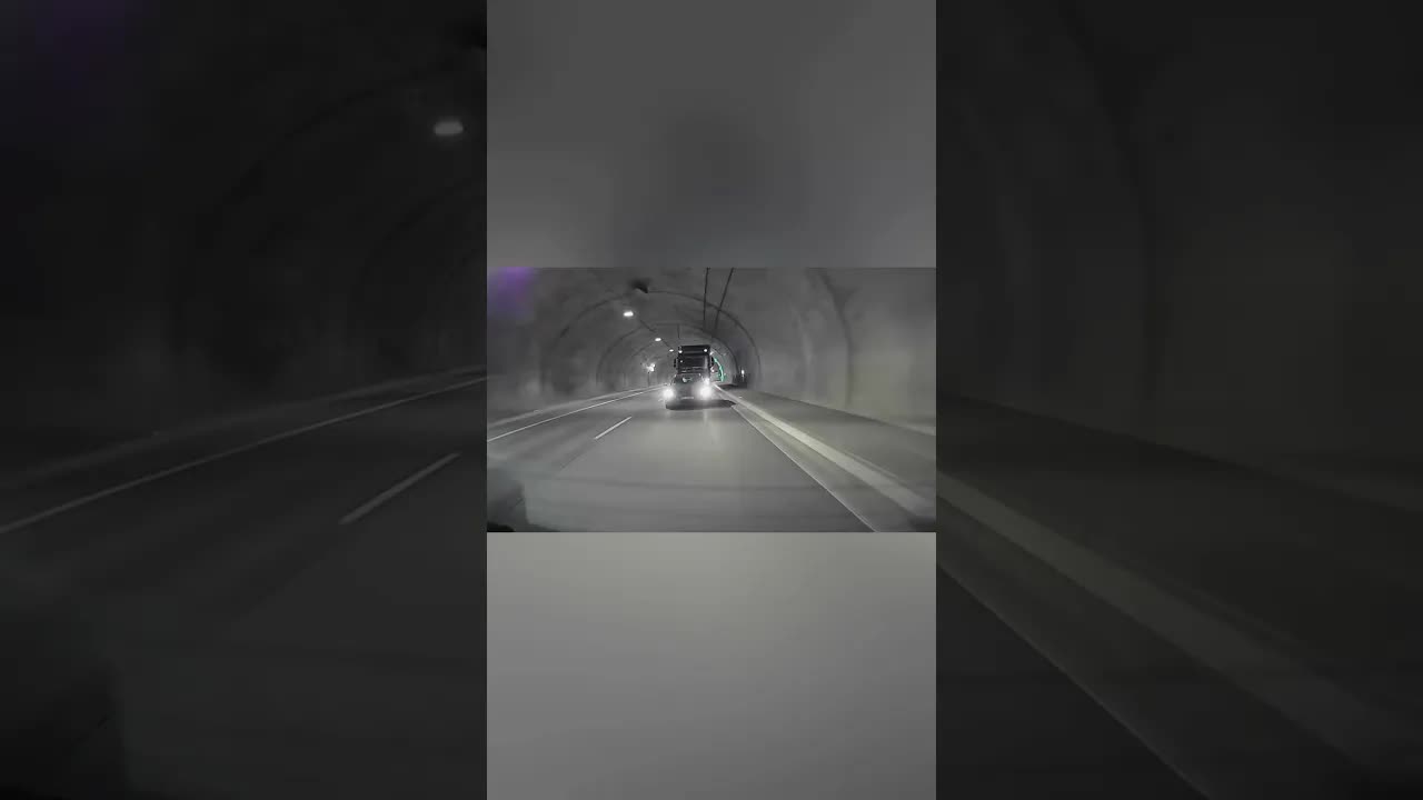 Niebezpieczne wyprzedzanie w tunelu na S3