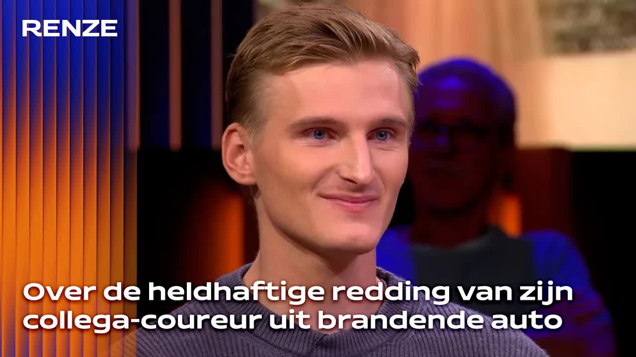 Loek Hartog reddt Ollie Millroy uit brandende Ferrari