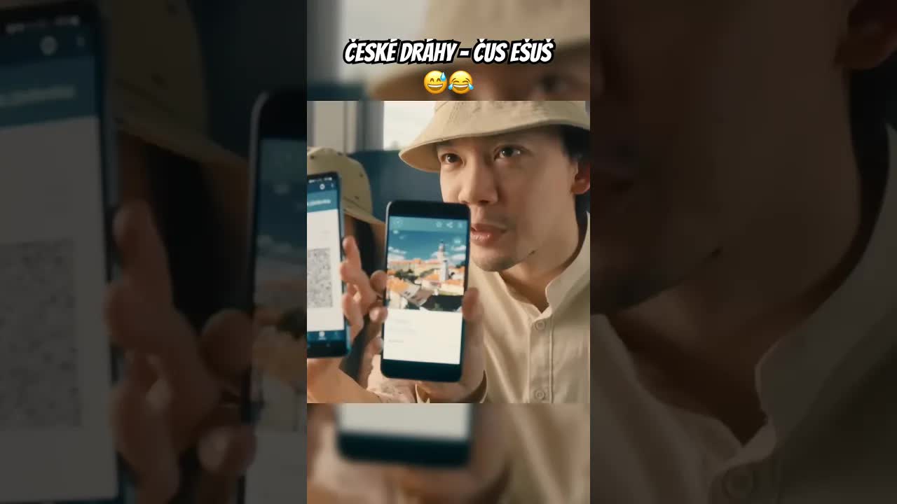 Parodie na České dráhy v Českém Krumlově