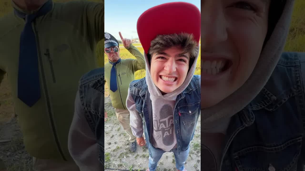 Pintura Surpresa e Fuga do Policial