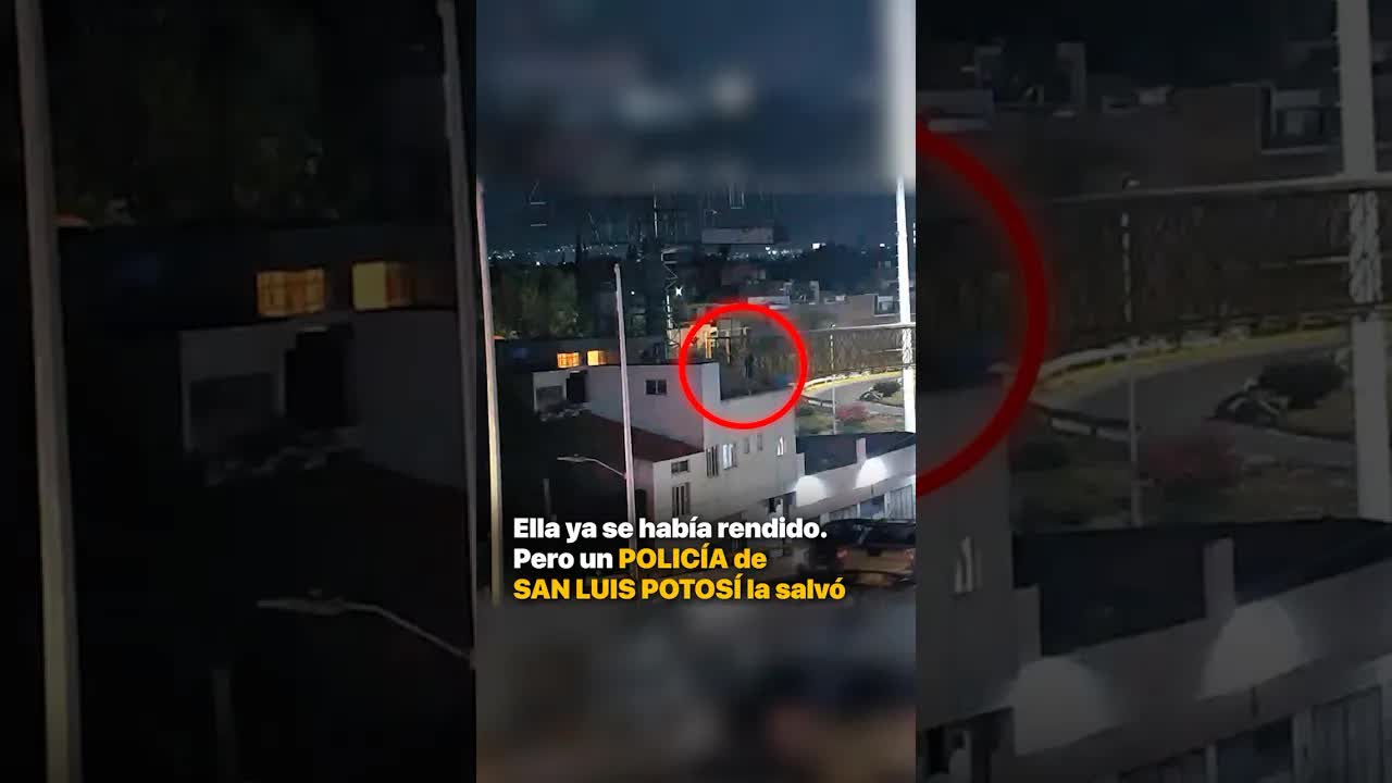 Un policía salvó a una mujer en San Luis Potosí