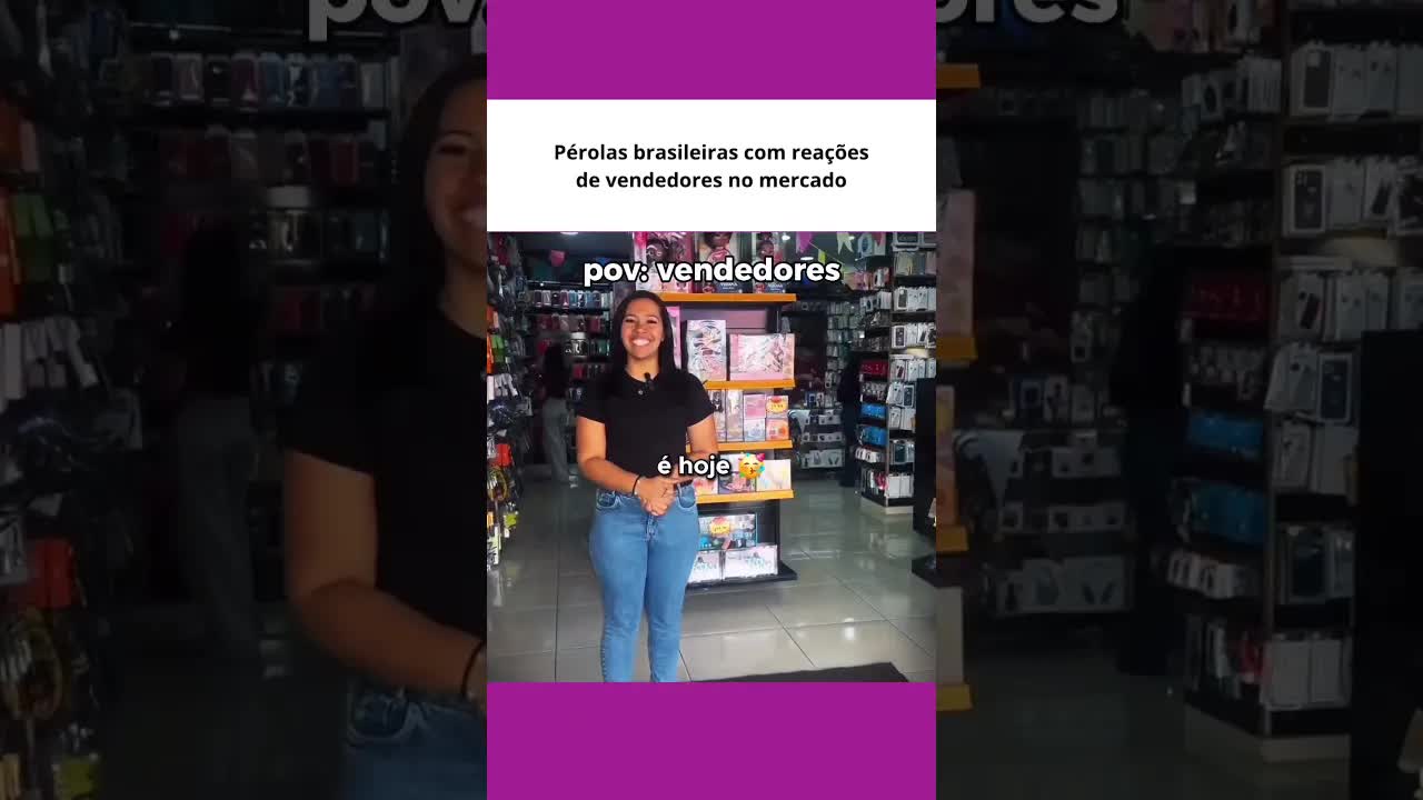 Reações engraçadas de vendedores e clientes no Brasil