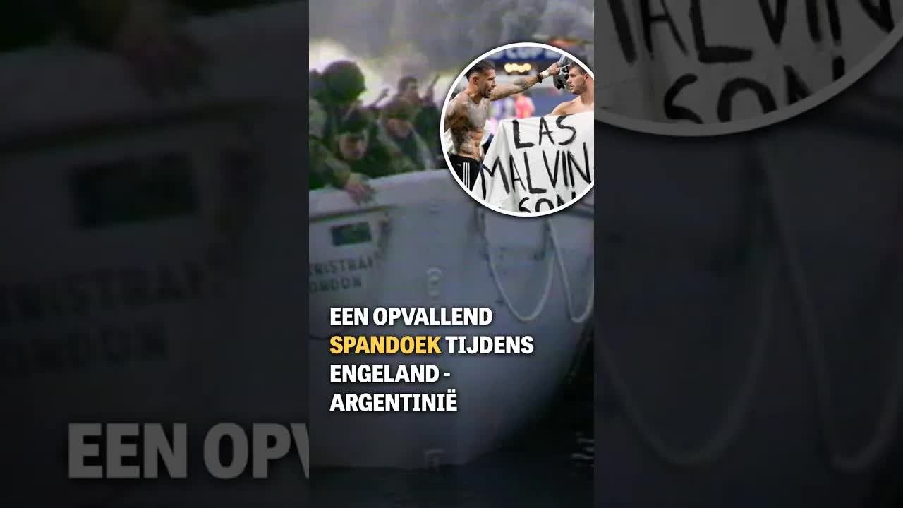 Het Falklandconflict tijdens Engeland-Argentinië