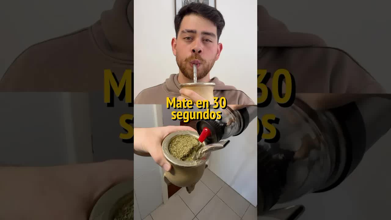 Cómo preparar un mate en 30 segundos