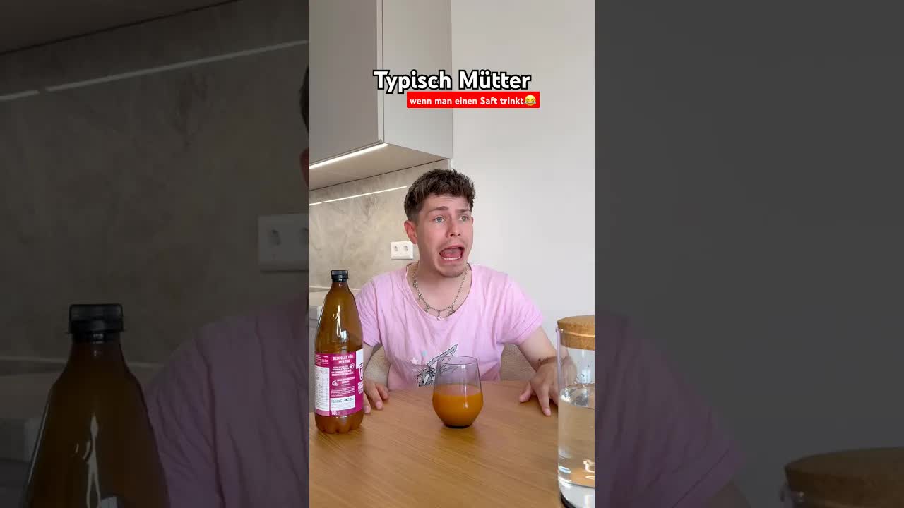 Wie man Saft richtig mischt – lustig mit Papa