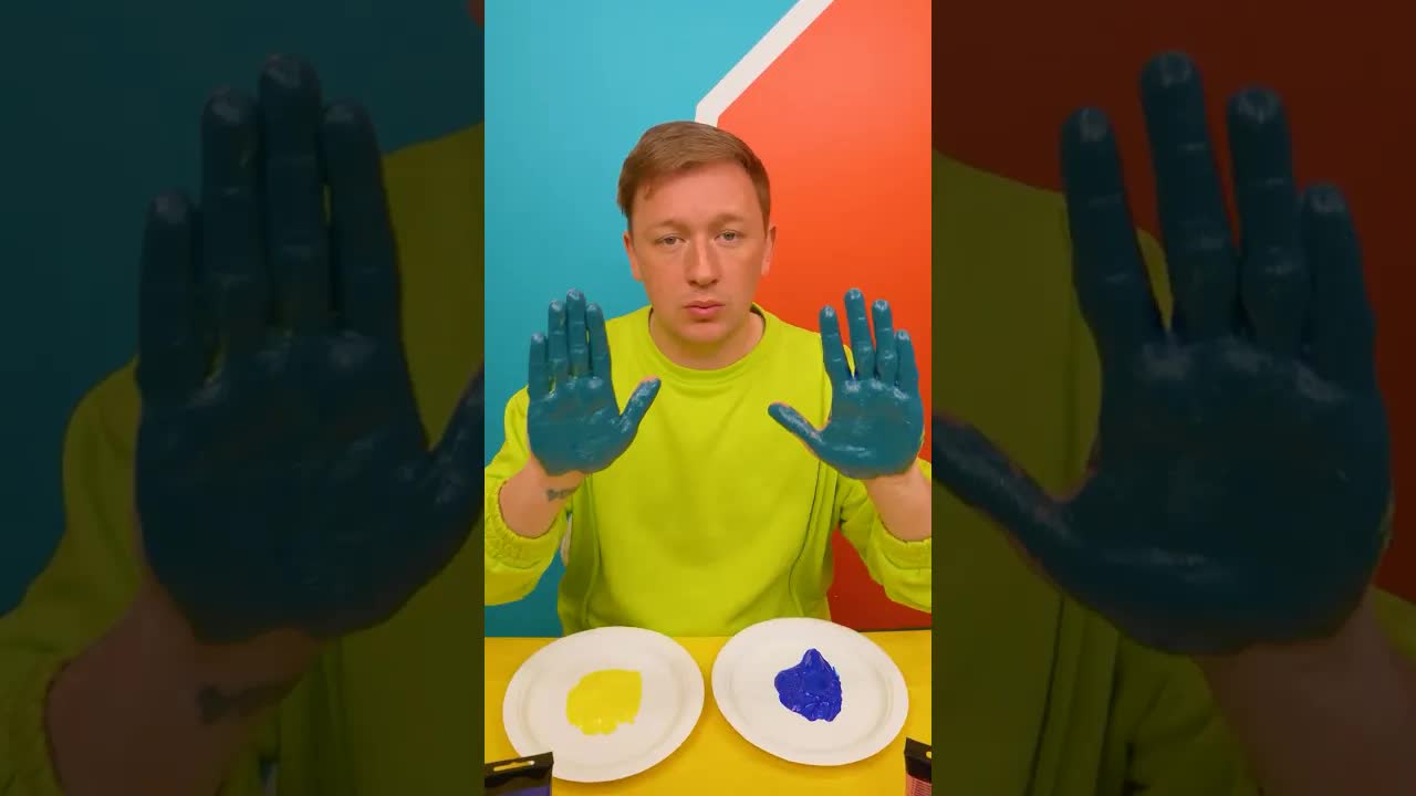 Попробуй смешать фиолетовый цвет