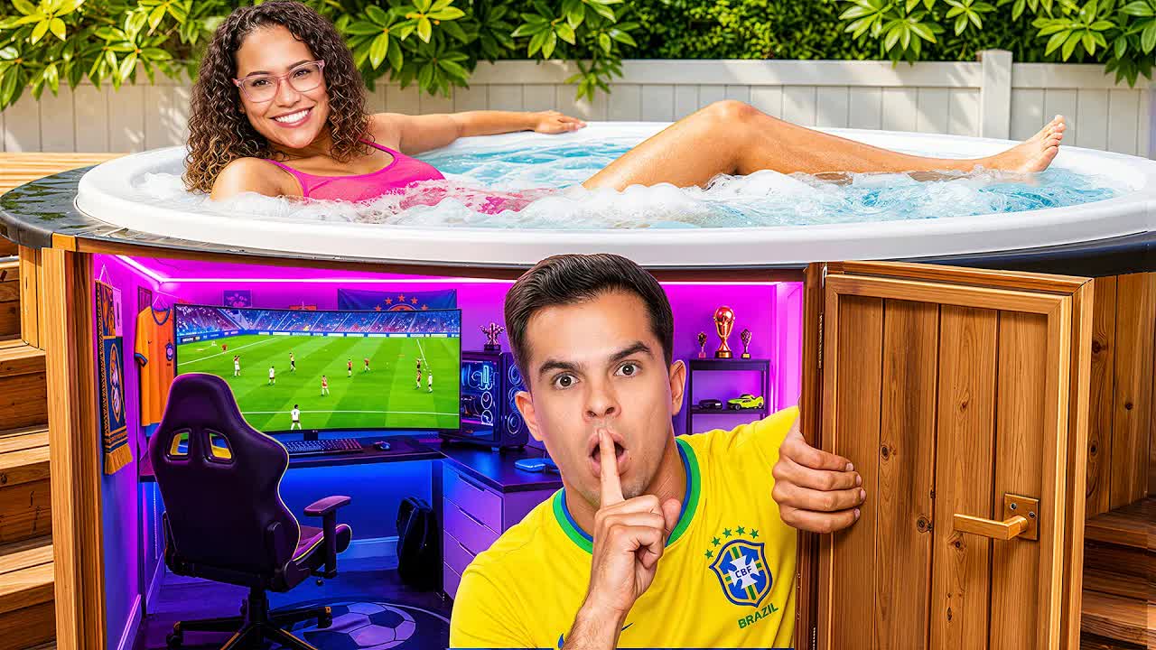 Criei um quarto secreto para fugir da minha namorada