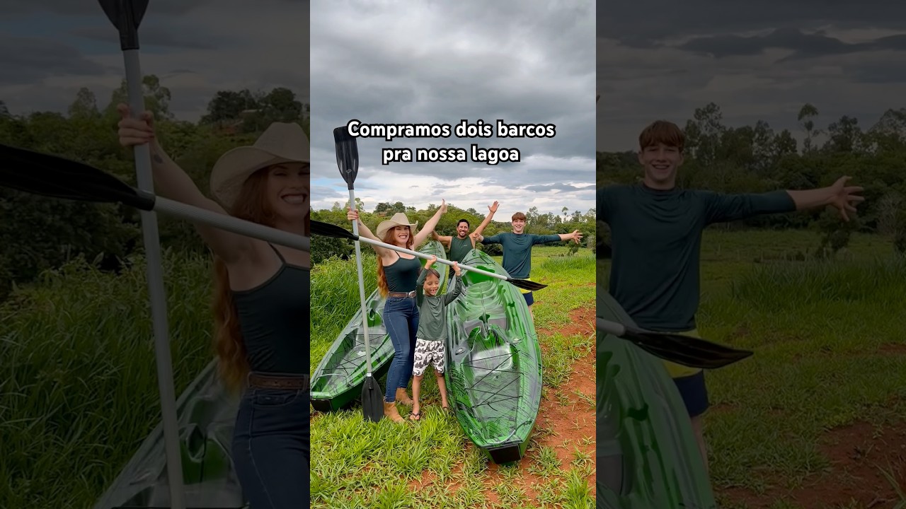 Comprando Caiaques Para Nossa Lagoa em Família