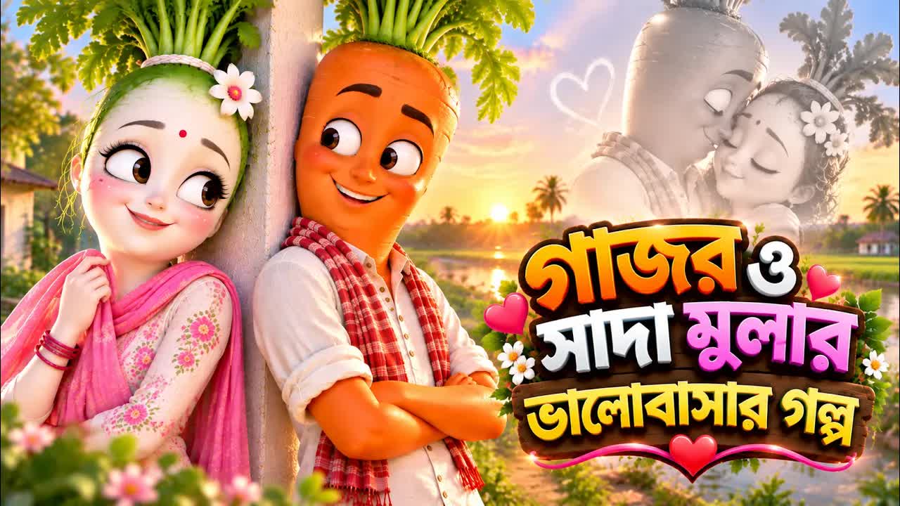 গাজর ও সাদা মুলোর প্রেমের গল্প