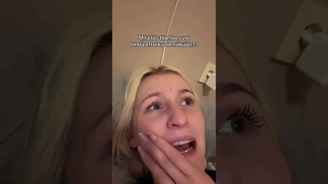 Melkein nälkiintynyt keskellä metsää