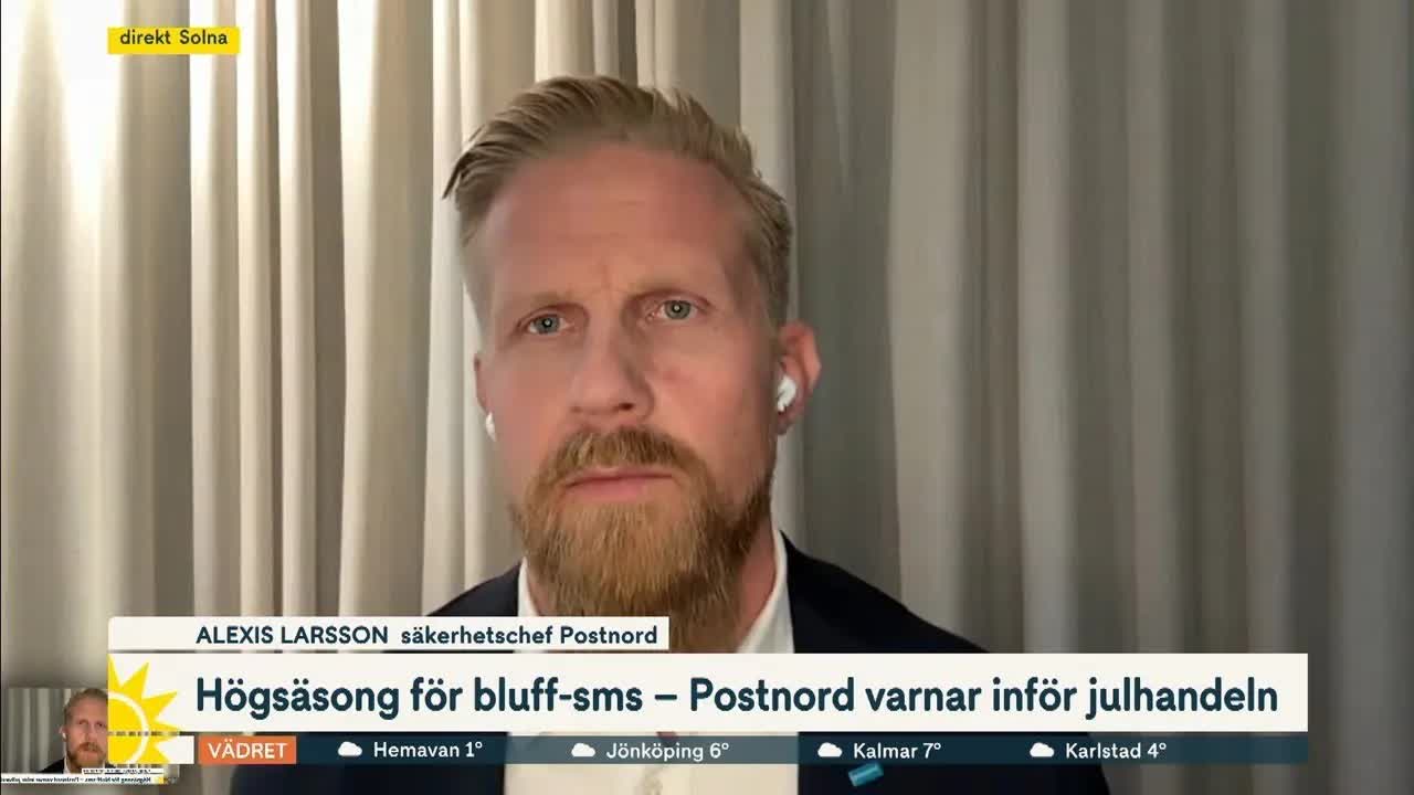 Postnord varnar för bluff-sms inför julhandeln