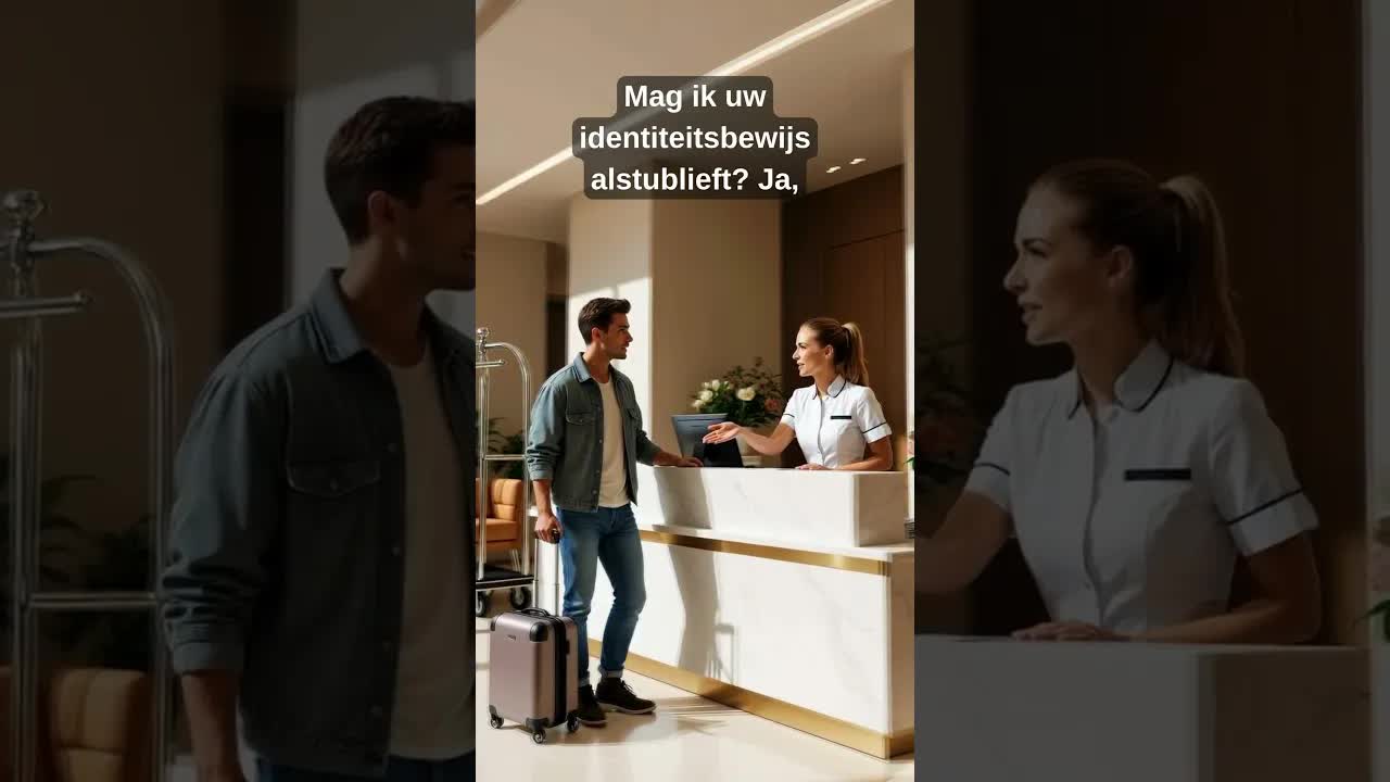 Inchecken in een hotel – Nederlandse gesprekszin
