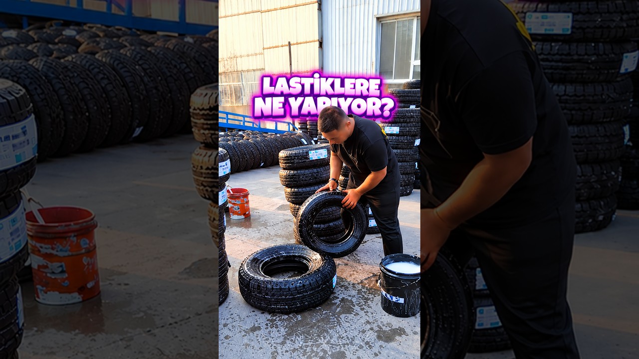 Lastikçi Lastiklere Garip Bir Şey Yapıyor