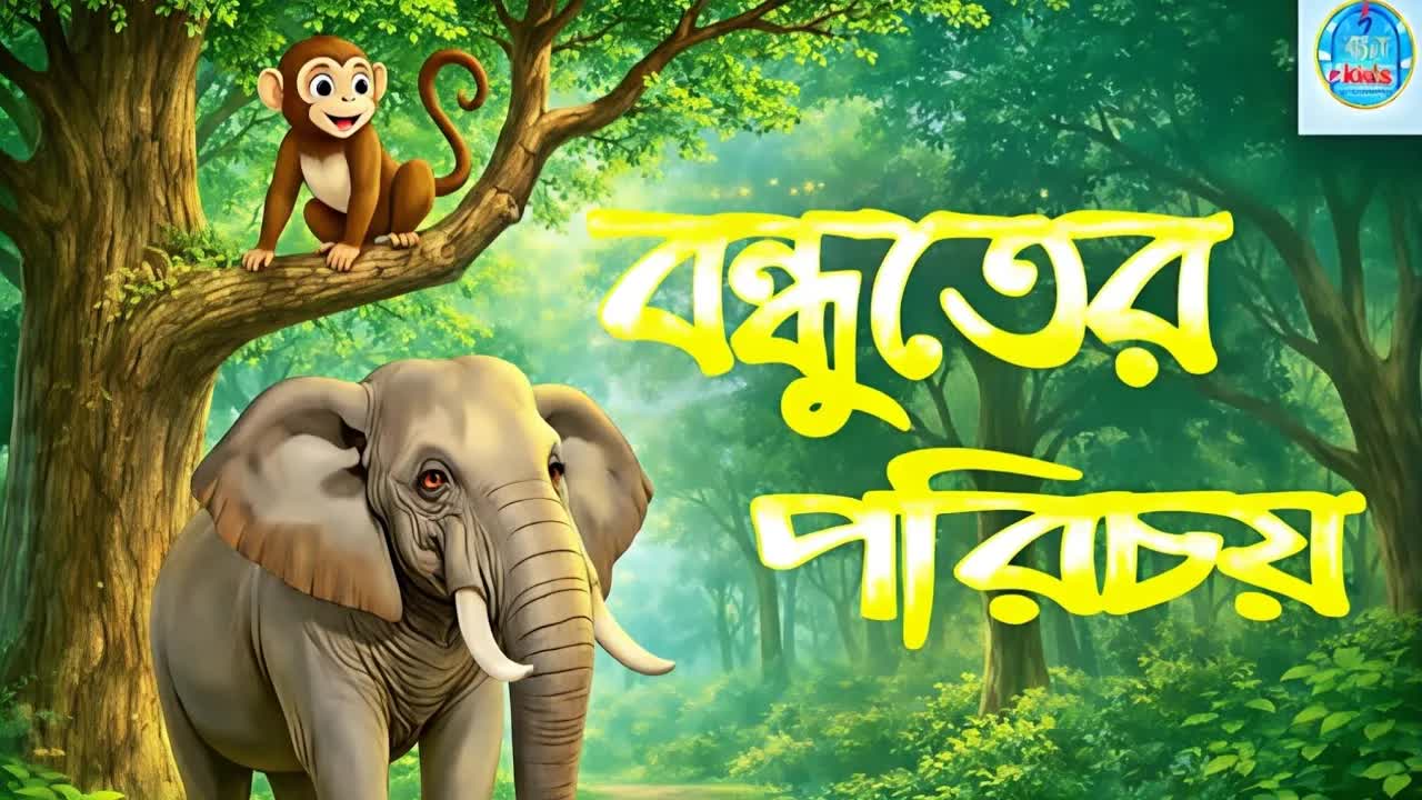 বন্ধুত্বের শক্তি: হাতি ও বাদরের গল্প