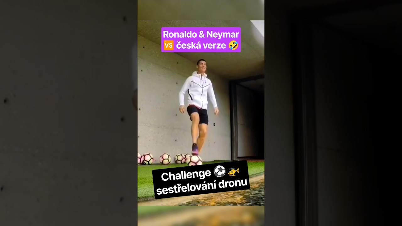 Fotbalový dron challenge: Zahraničí vs. Česko