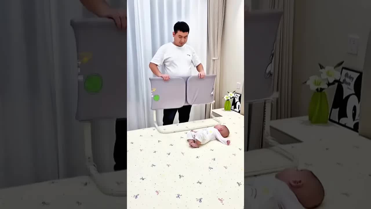 طريقة منع الطفل من السقوط من السرير