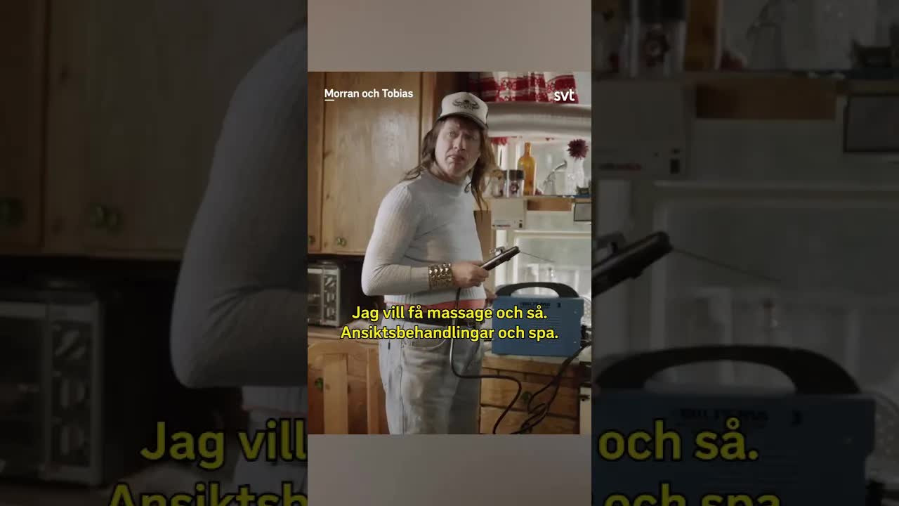 Morran och Tobias i sitt nya träningsliv