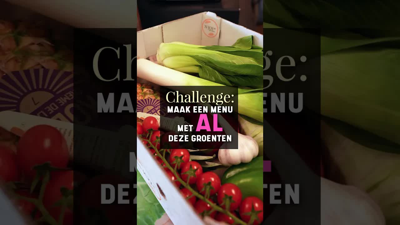 Challenge: Menu maken met alle groenten uit de box