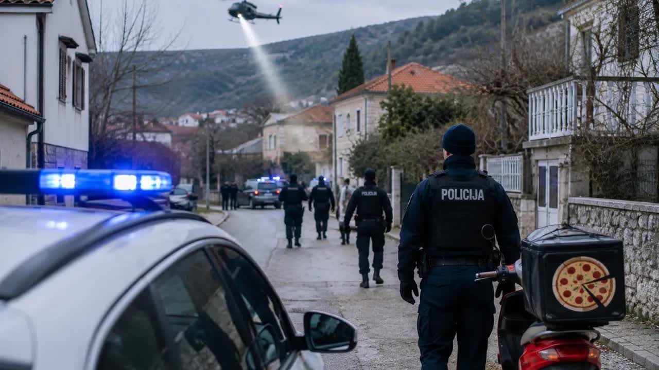 Potraga za ubicom dostavljača pizze u Drnišu