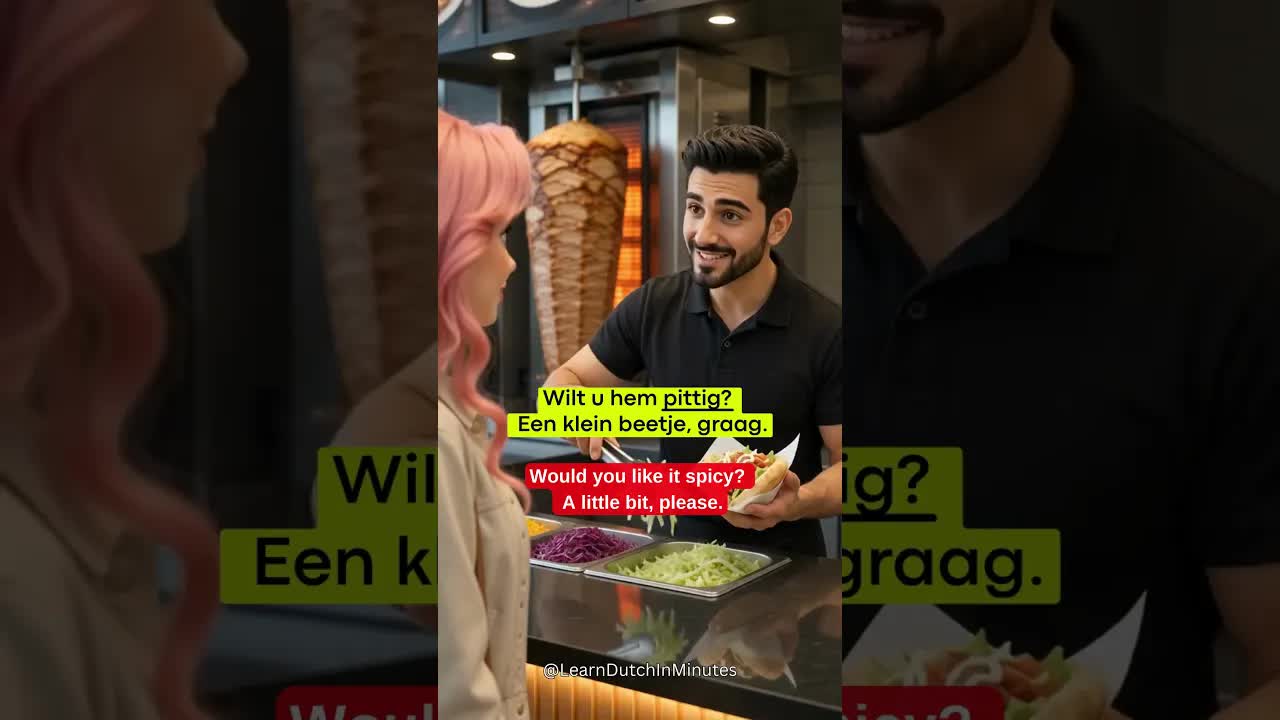 Een döner bestellen in het Nederlands