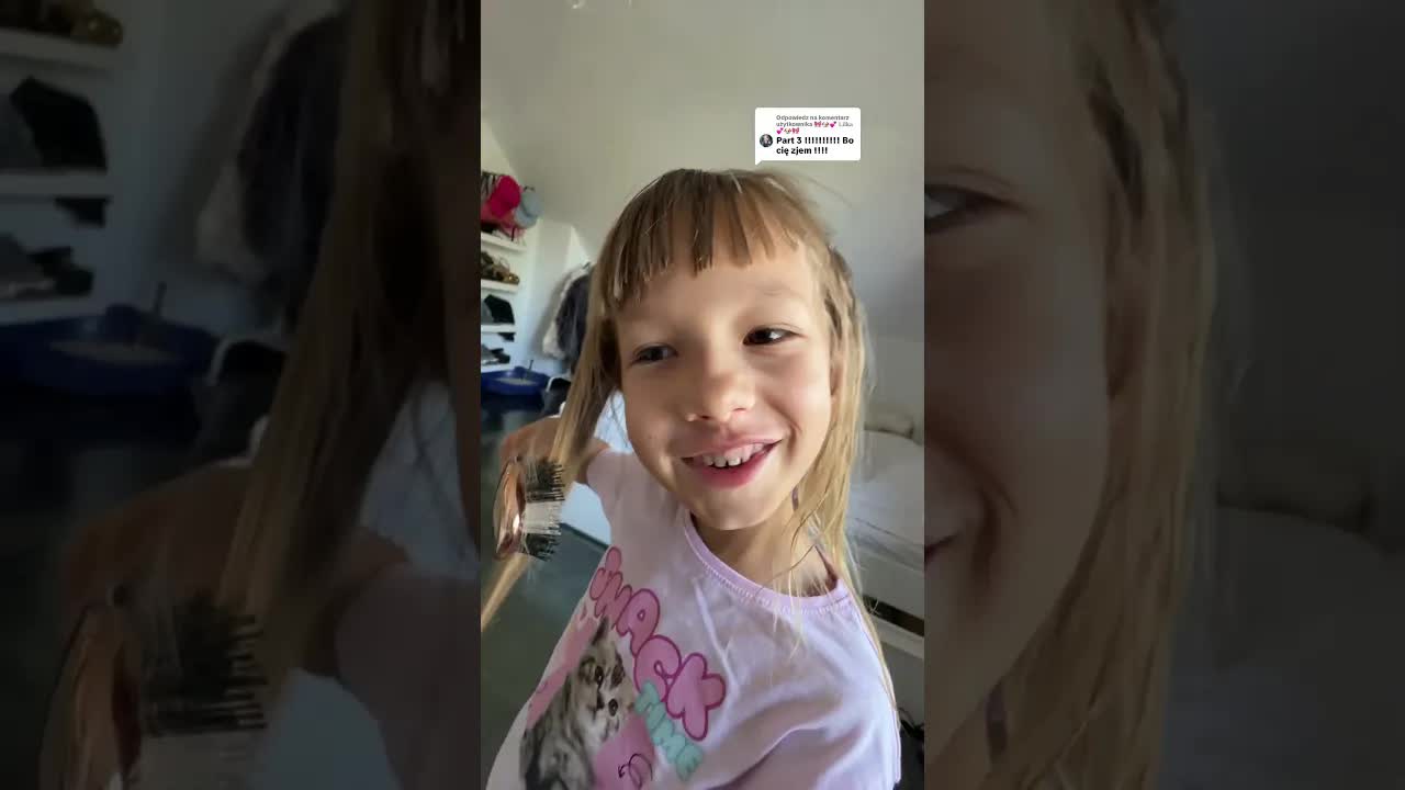 Hania, co zrobiłaś z moją grzywką?