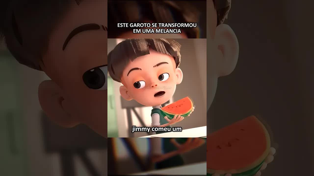 Um garoto que virou uma melancia