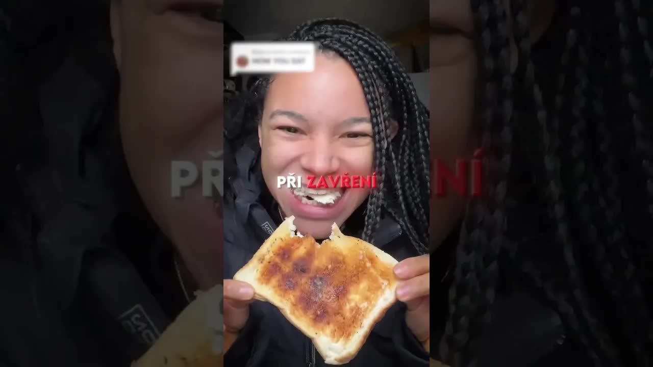 Proč dívka nedokáže kousnout do jídla?
