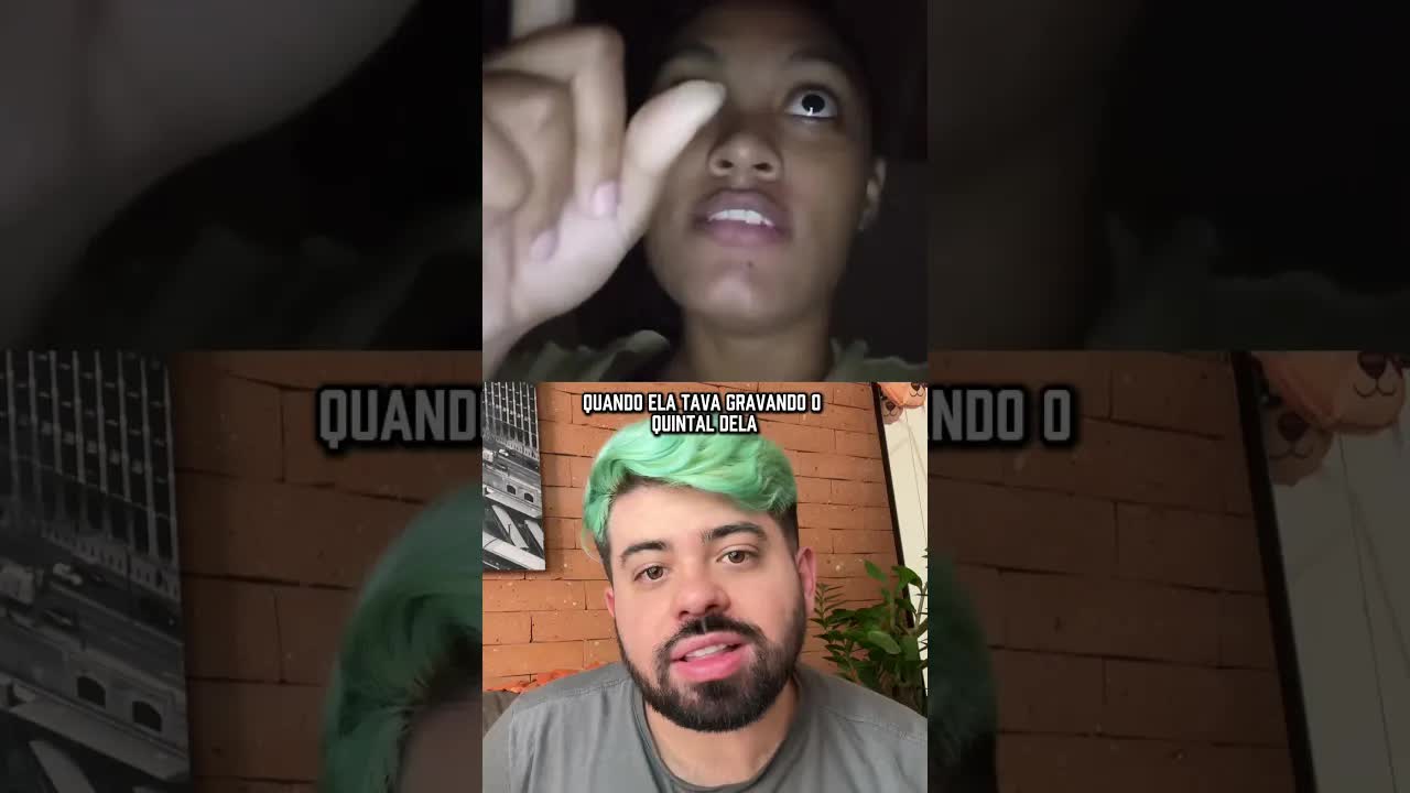 Menina Grava Intruso Invadindo Seu Quinto