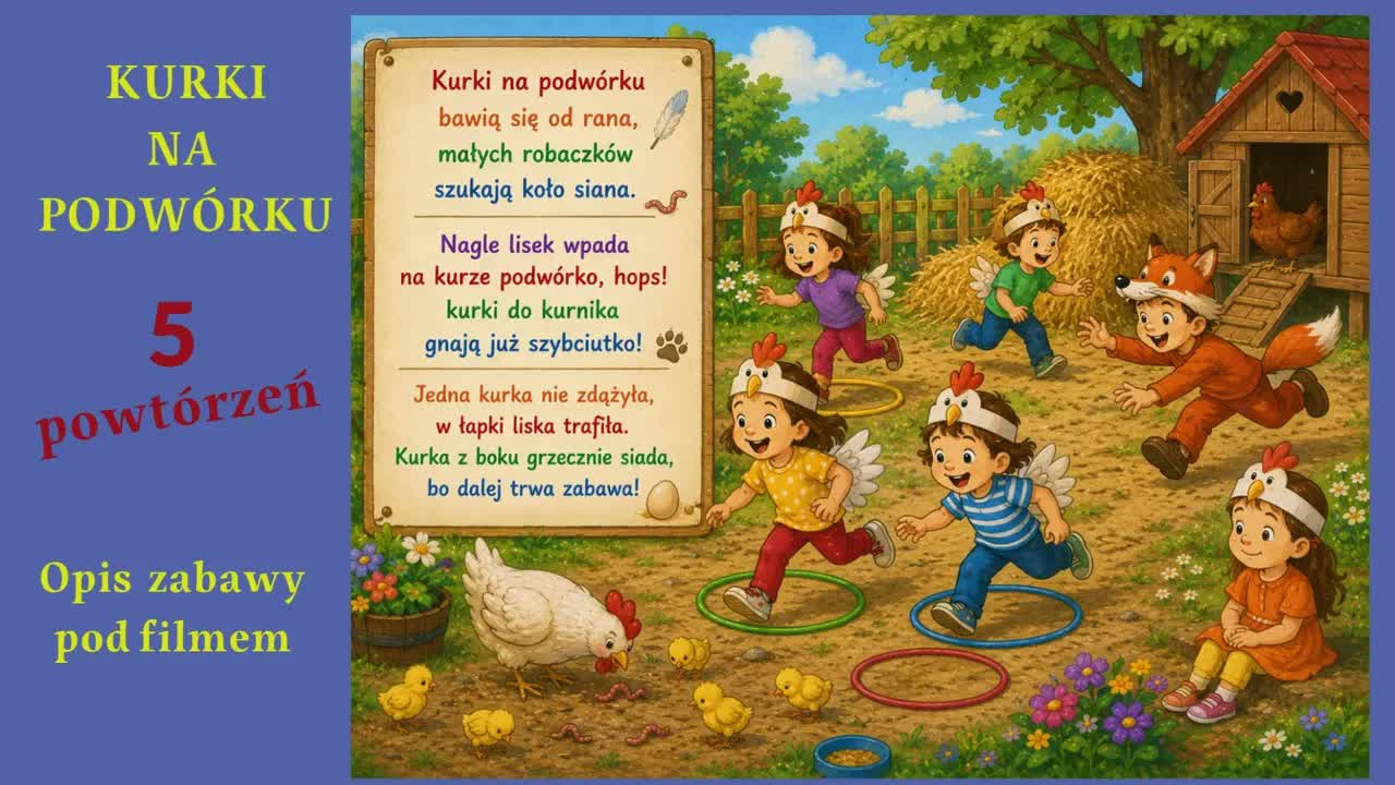 Kurki na podwórku - piosenka dla dzieci