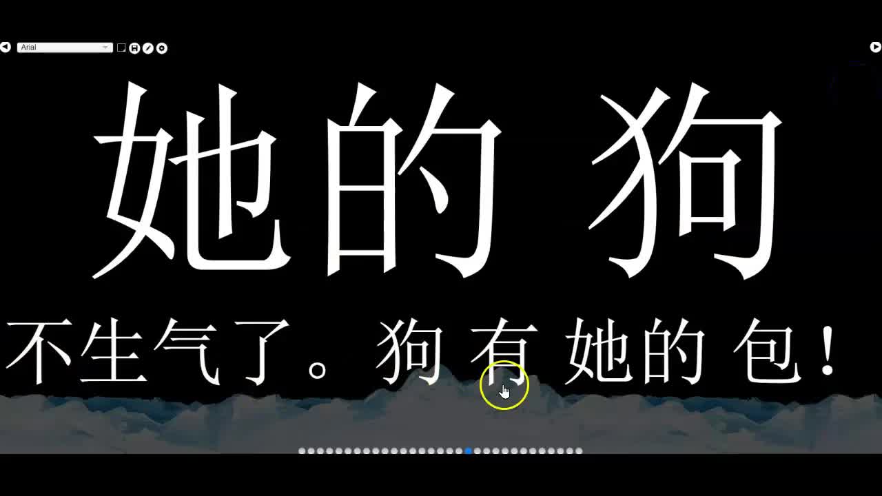 女孩子和狗找回被偷的包