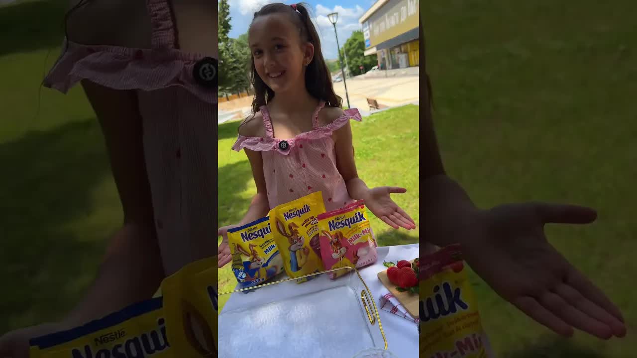 Приготвяне на шейк с Nesquik за лятна ваканция