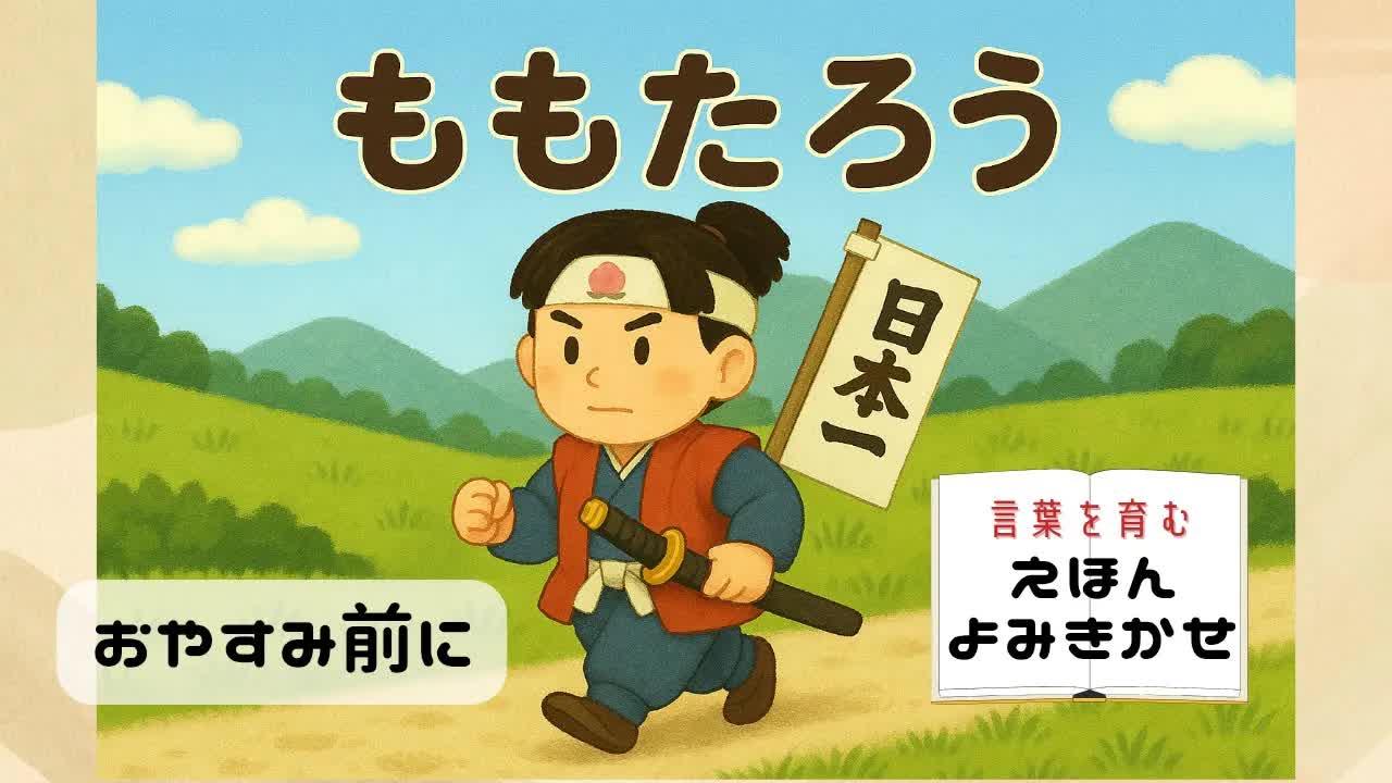 桃太郎の読み聞かせ：寝かしつけ用
