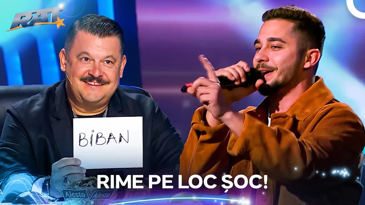 Tânărul care improvizează rime live pe scenă