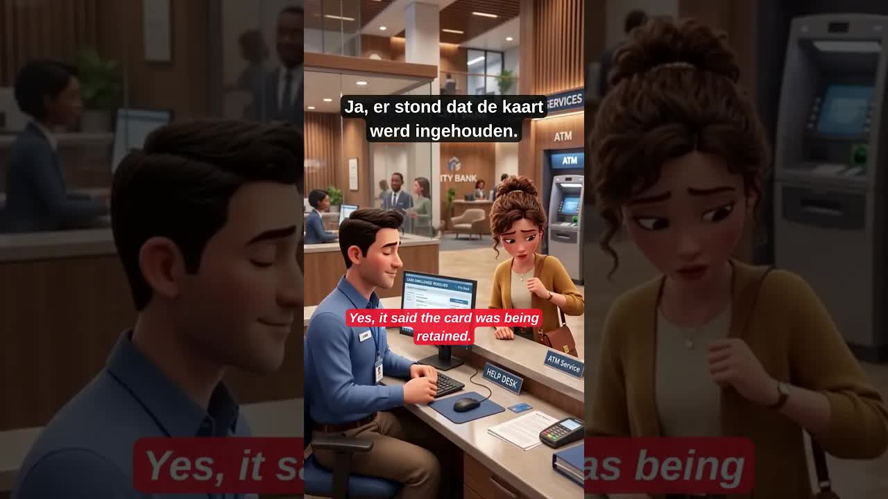 Bankpas ingeslikt door geldautomaat